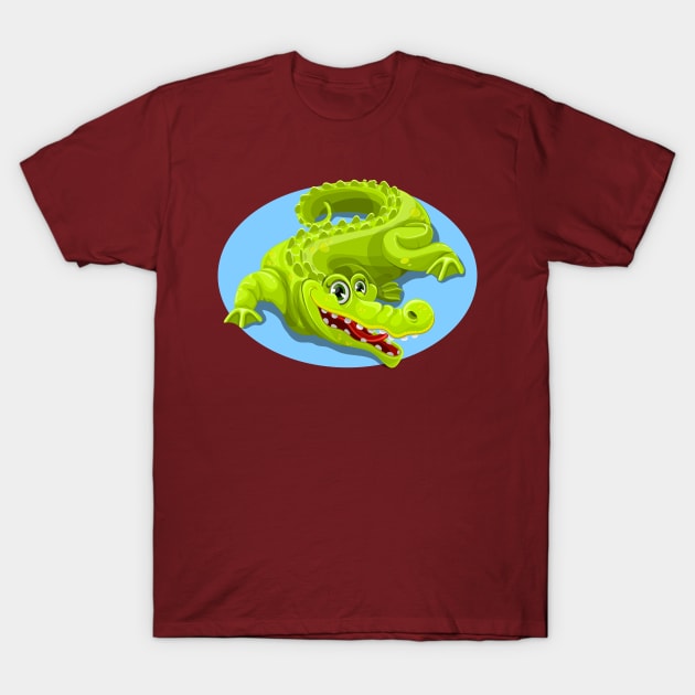 Cartoon Crocodile Vector Design 2 T-Shirt by PatrioTEEism